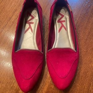 Anne Klein Sport Red Flat Shoes 7 Medium